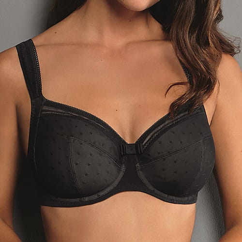 Adore Me - Full Cup Bra - Size 40dd - Jet Black Nwt India