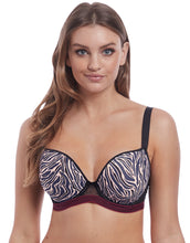 Load image into Gallery viewer, Freya Wild Plunge T-Shirt Bra in Black Zebra Print