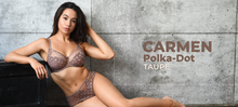 Load image into Gallery viewer, Fit Fully Yours Carmen Polka Dot Underwire Bra #B2498
