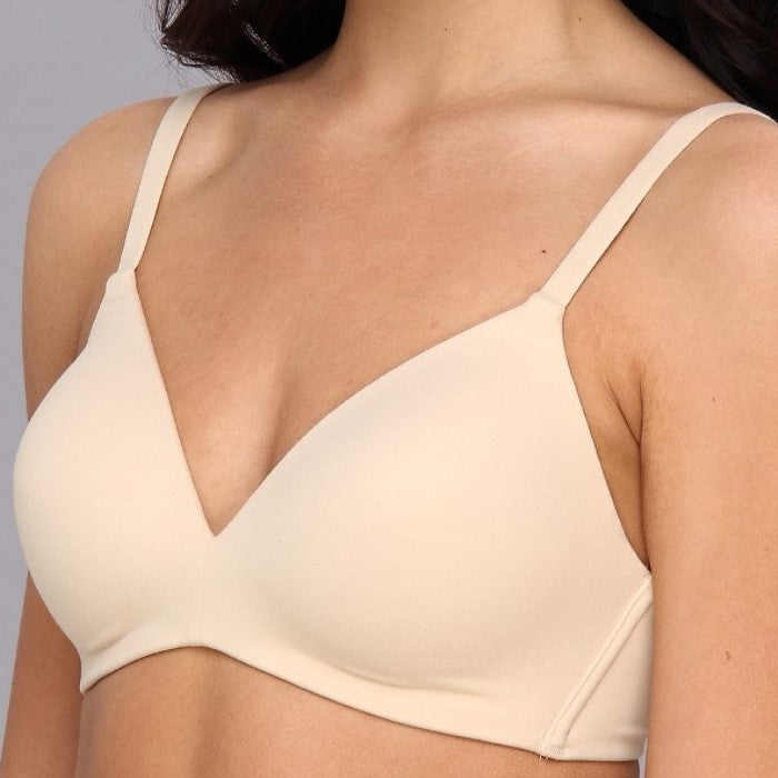 Montelle Women's Soft Foam Cup Wirefree T-Shirt Bra, Nude, 34B at